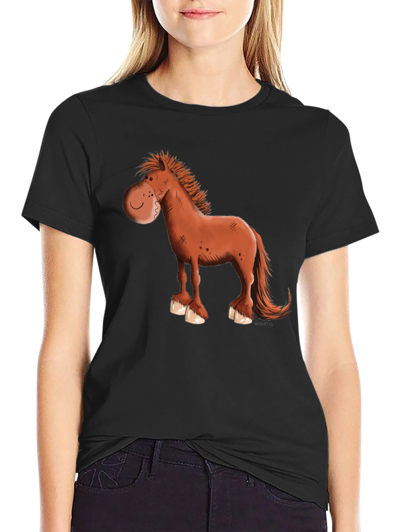 Cartoon Horse Graphic Tee