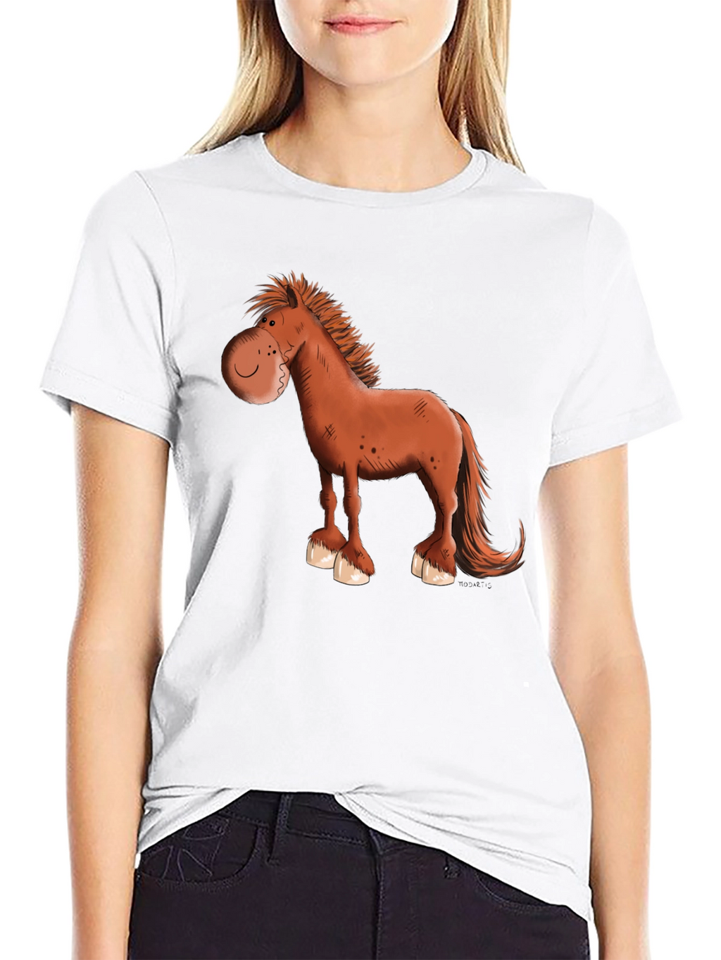 Cartoon Horse Graphic Tee