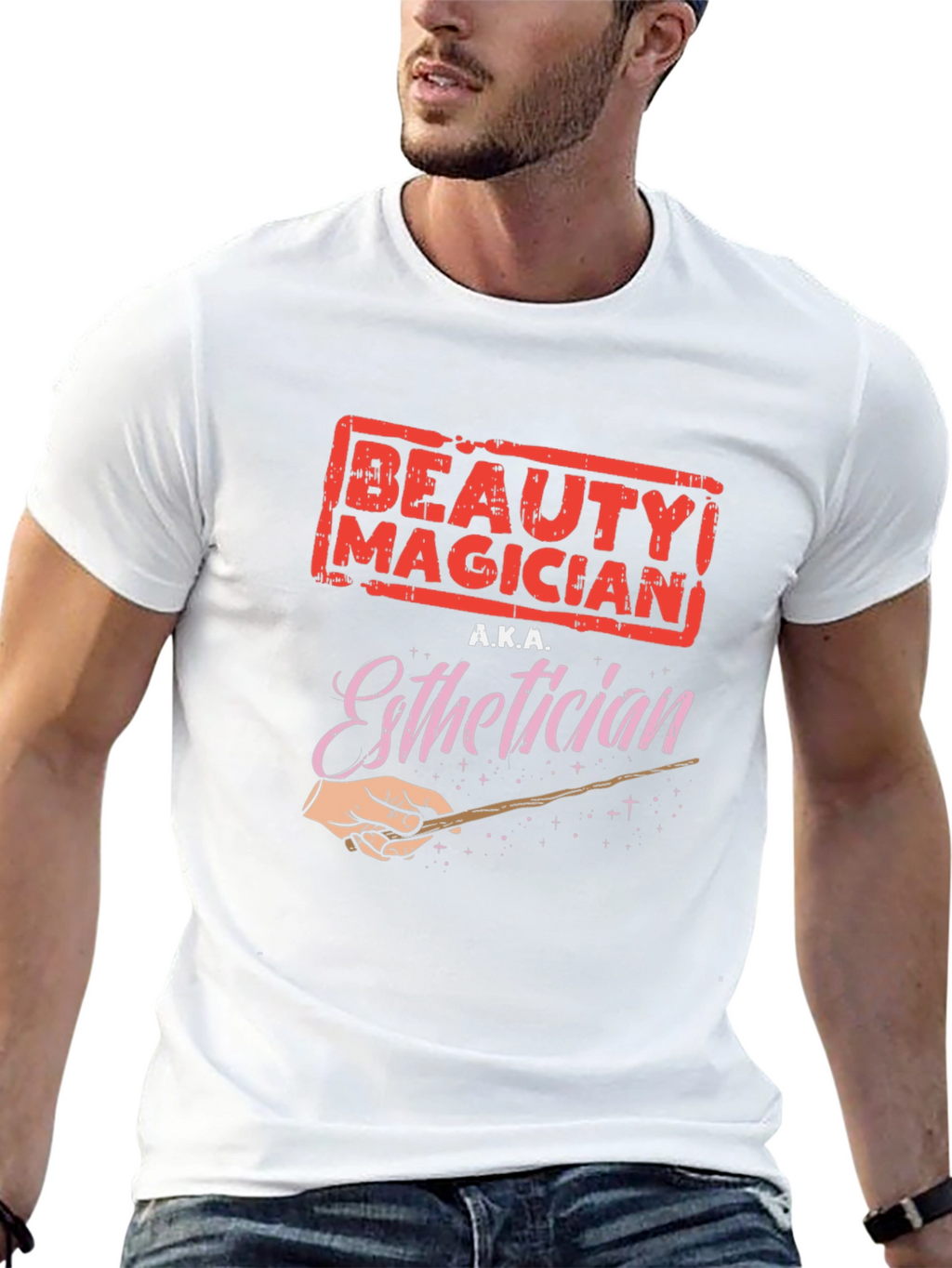 Beauty Magician Esthetician Black T-Shirt