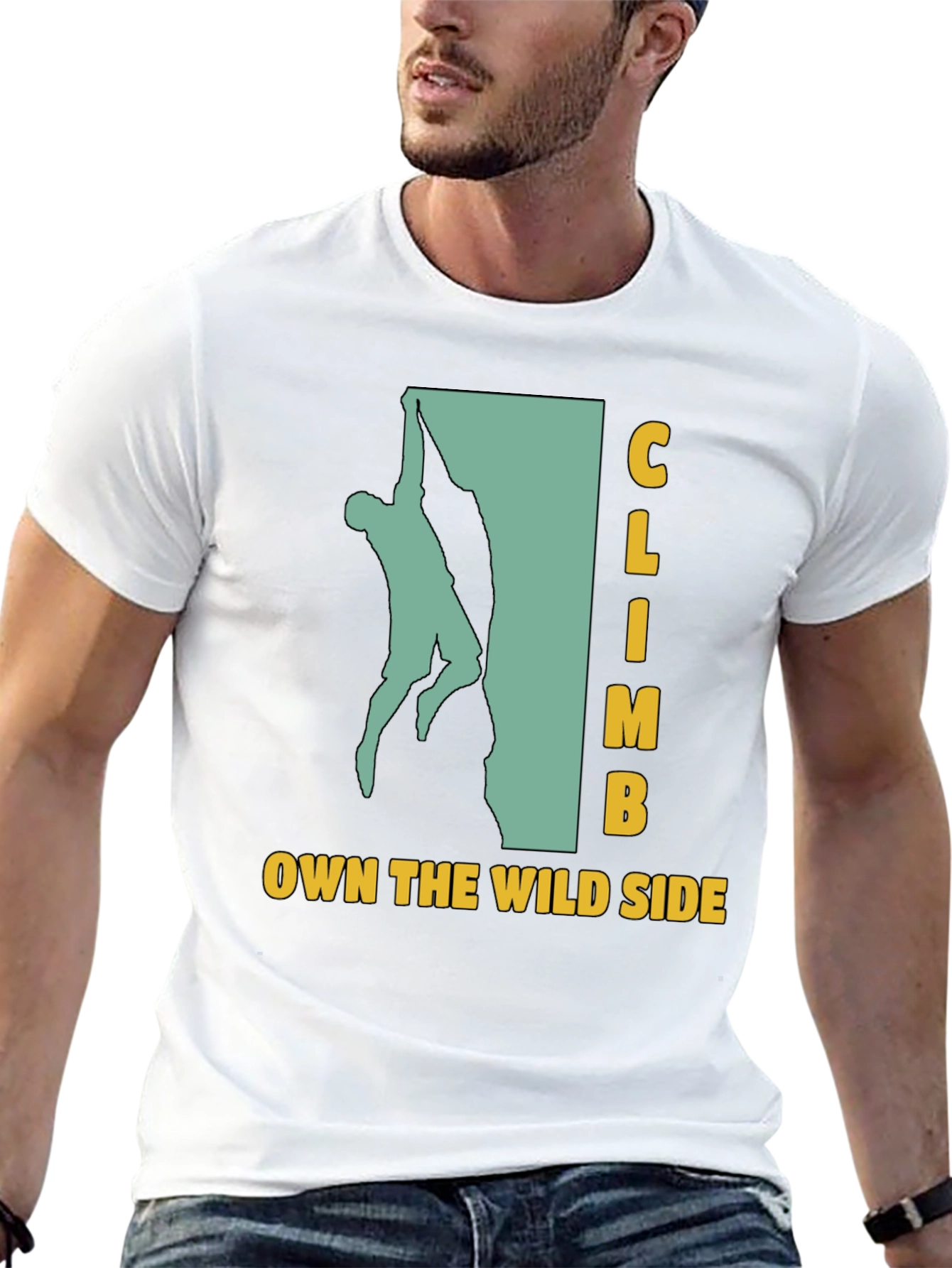 Climb Own The Wild Side Black Graphic T-Shirt