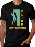 Climb Own The Wild Side Black Graphic T-Shirt