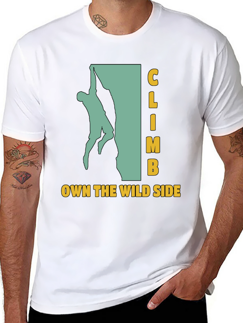 Climb Own The Wild Side Black Graphic T-Shirt