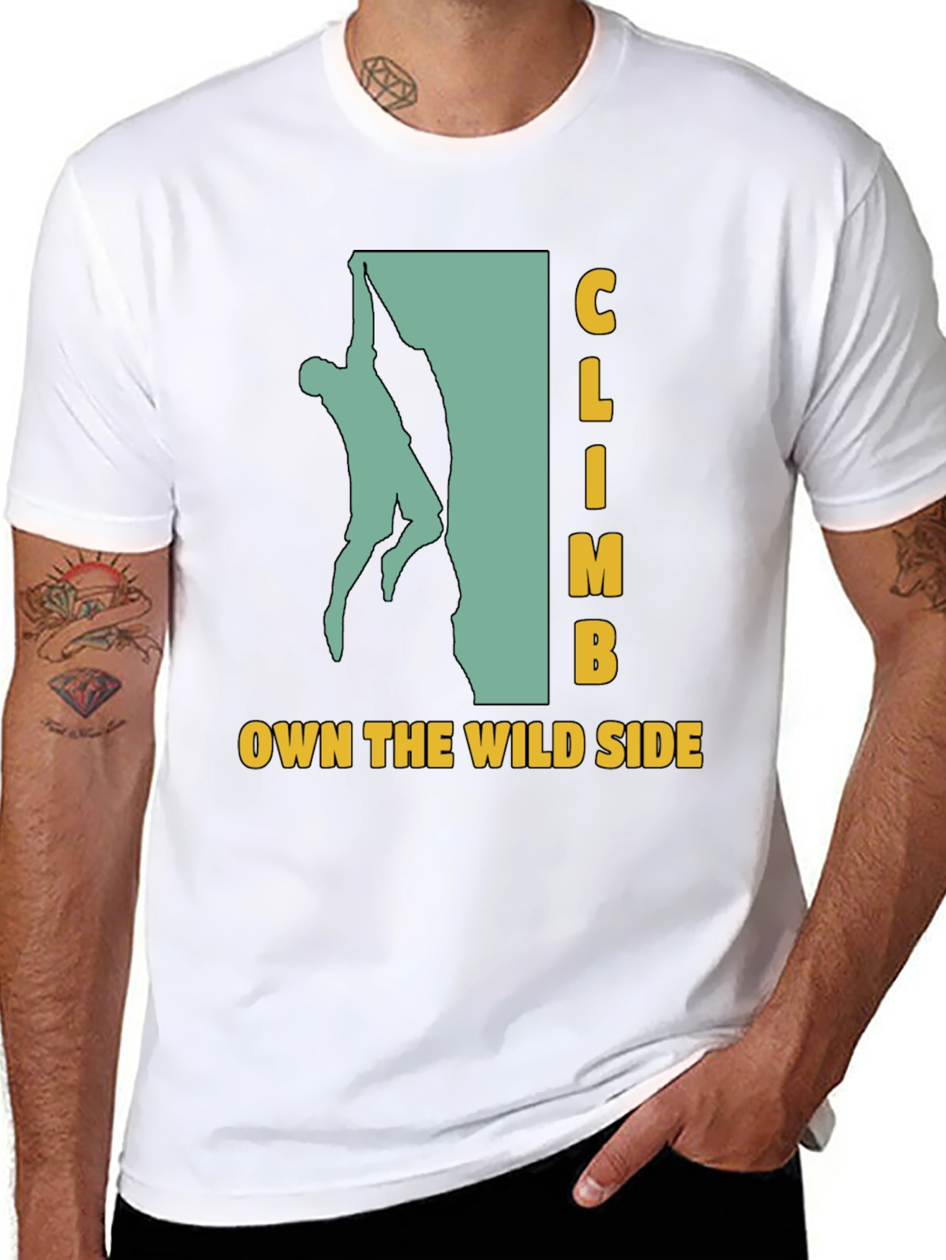 Climb Own The Wild Side Black Graphic T-Shirt