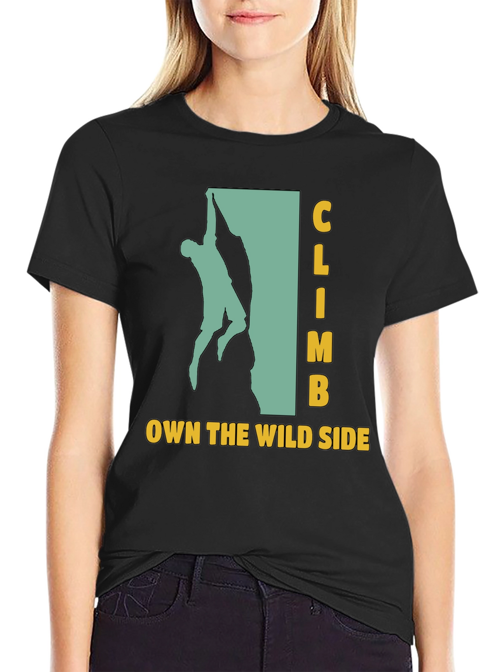Climb Own The Wild Side Black Graphic T-Shirt