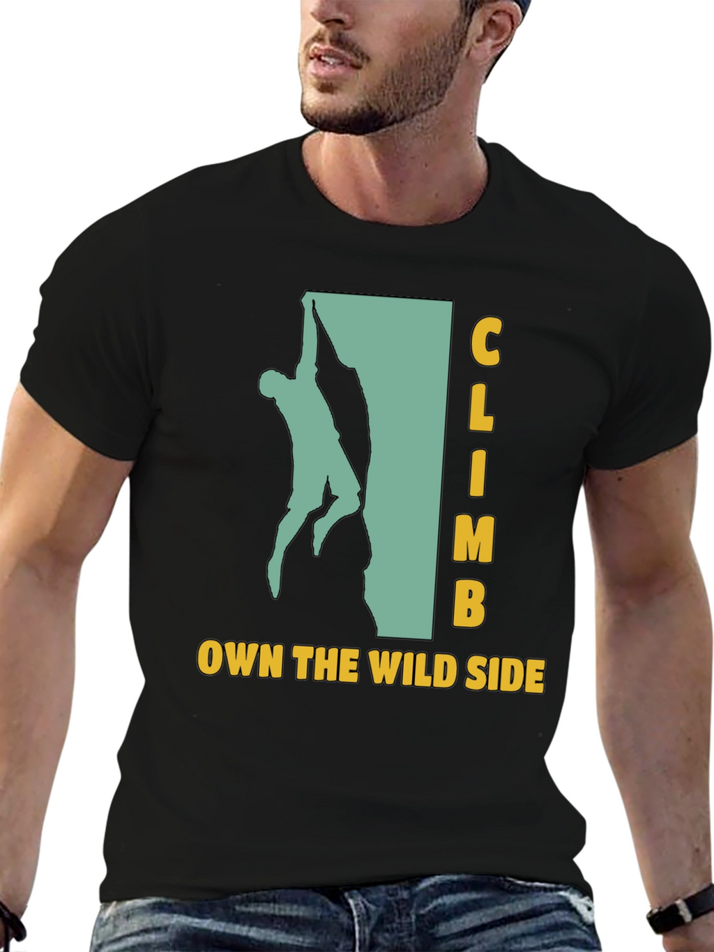 Climb Own The Wild Side Black Graphic T-Shirt