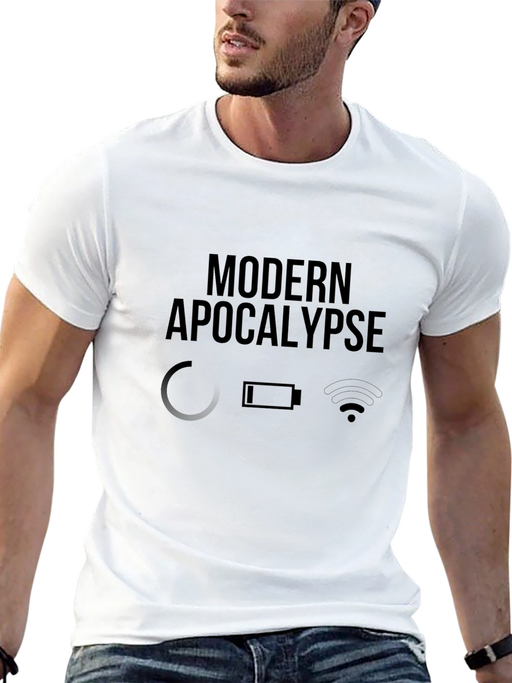 Modern Apocalypse Graphic Black T-Shirt