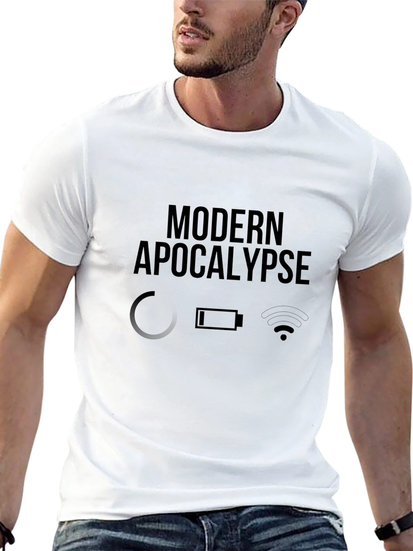 Modern Apocalypse Graphic Black T-Shirt