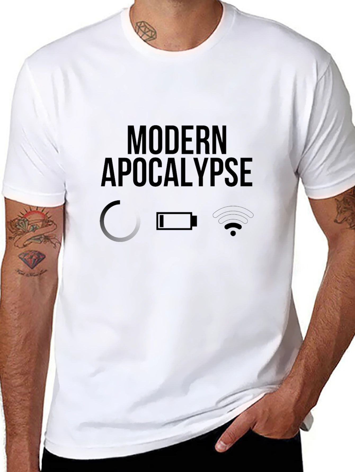 Modern Apocalypse Graphic Black T-Shirt