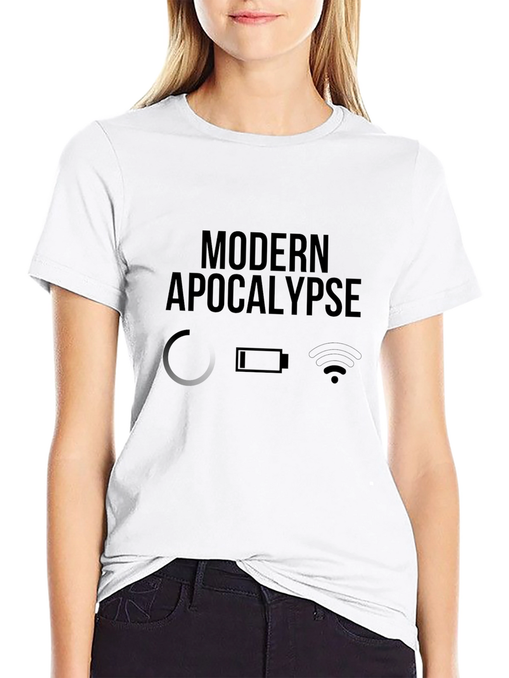 Modern Apocalypse Graphic Black T-Shirt