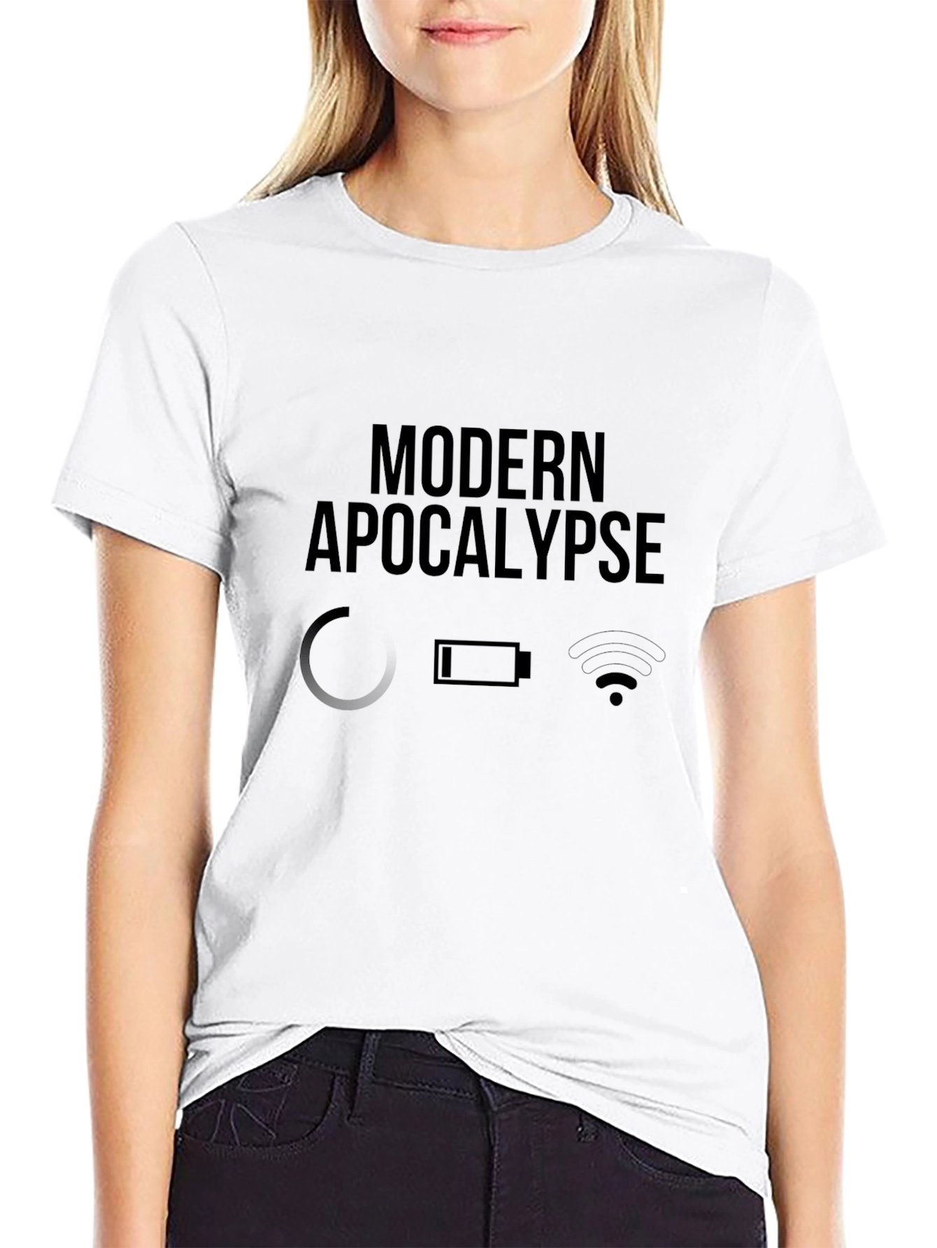 Modern Apocalypse Graphic Black T-Shirt