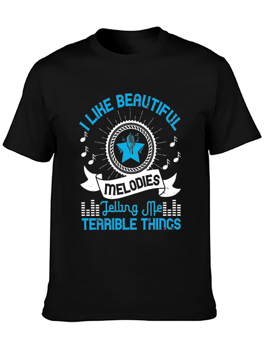 Beautiful Melodies Graphic T-Shirt - Black