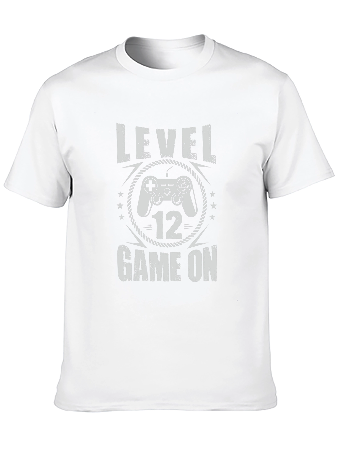 Level 12 Game On Black Graphic Tee