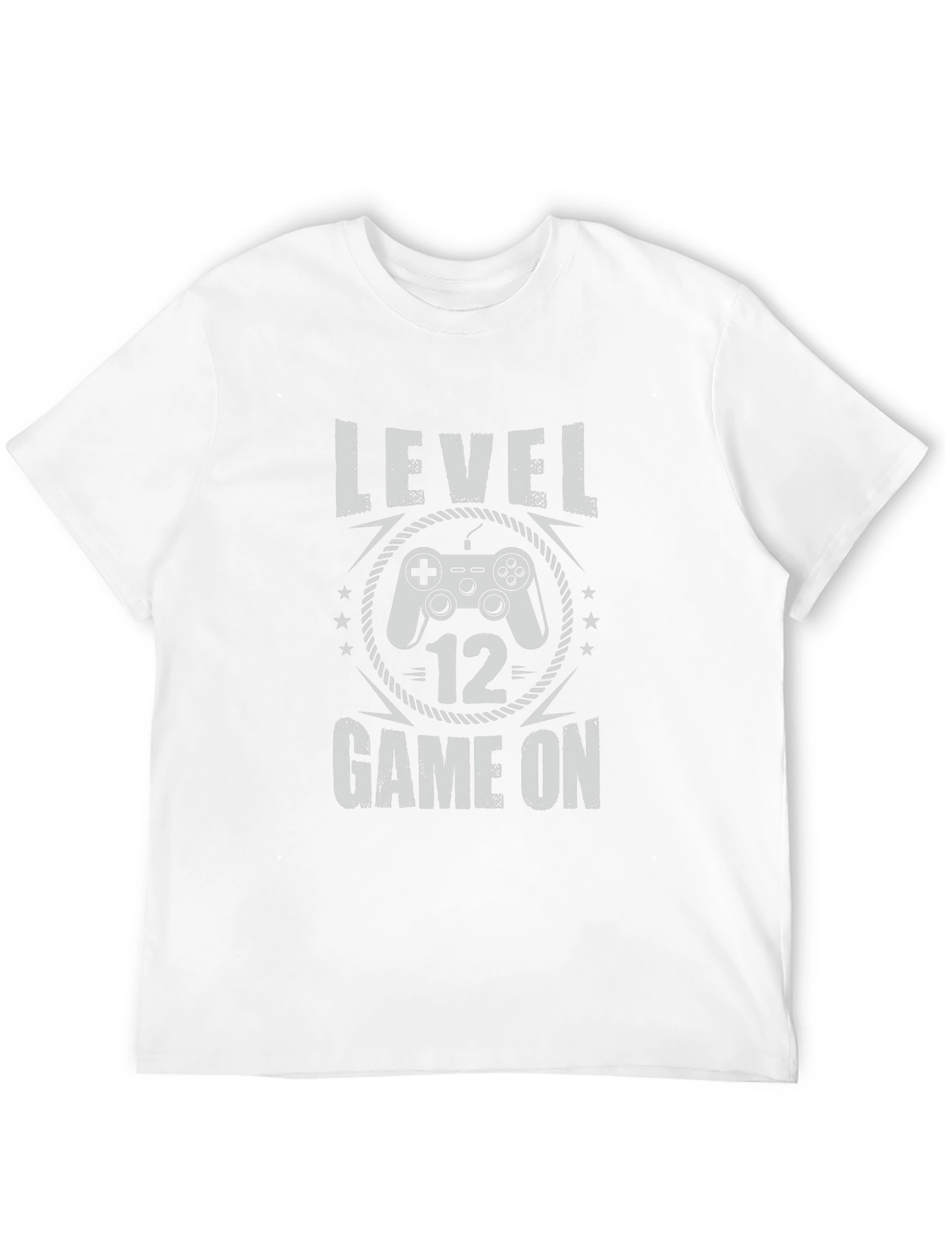 Level 12 Game On Black Graphic Tee