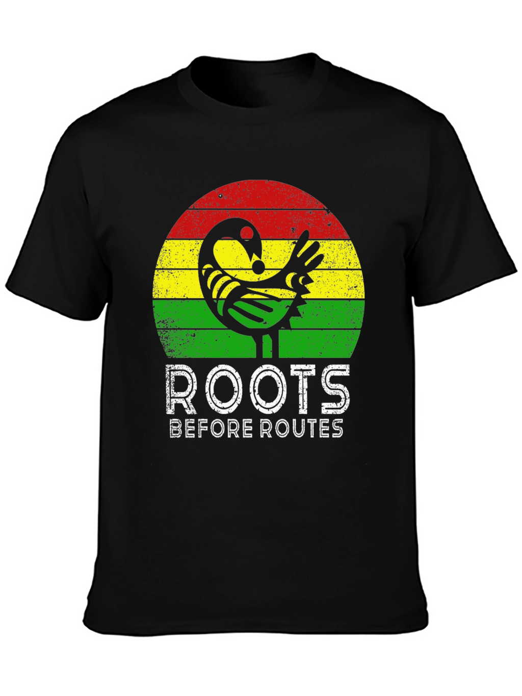 Roots Before Routes Adinkra Symbol Tee