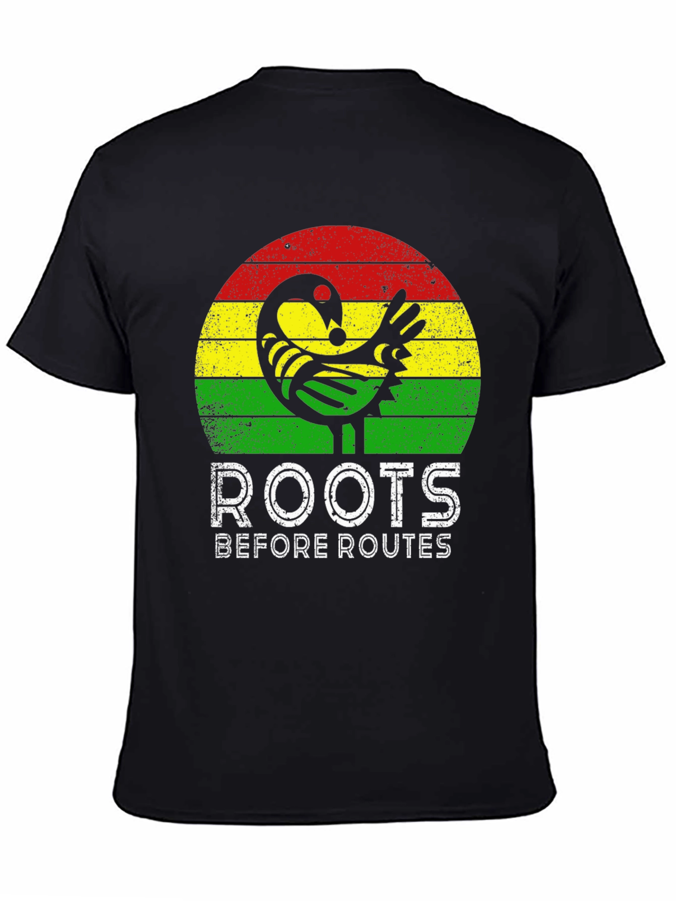 Roots Before Routes Adinkra Symbol Tee