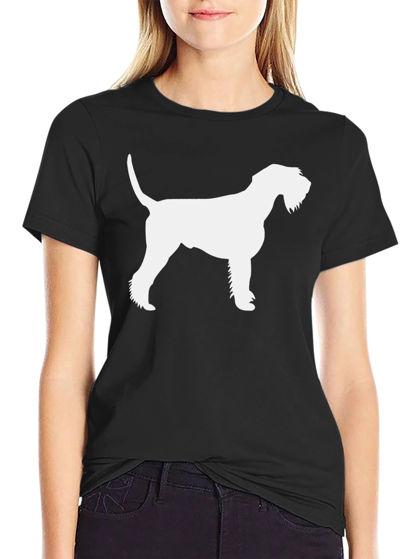 Schnauzer Silhouette Graphic Tee