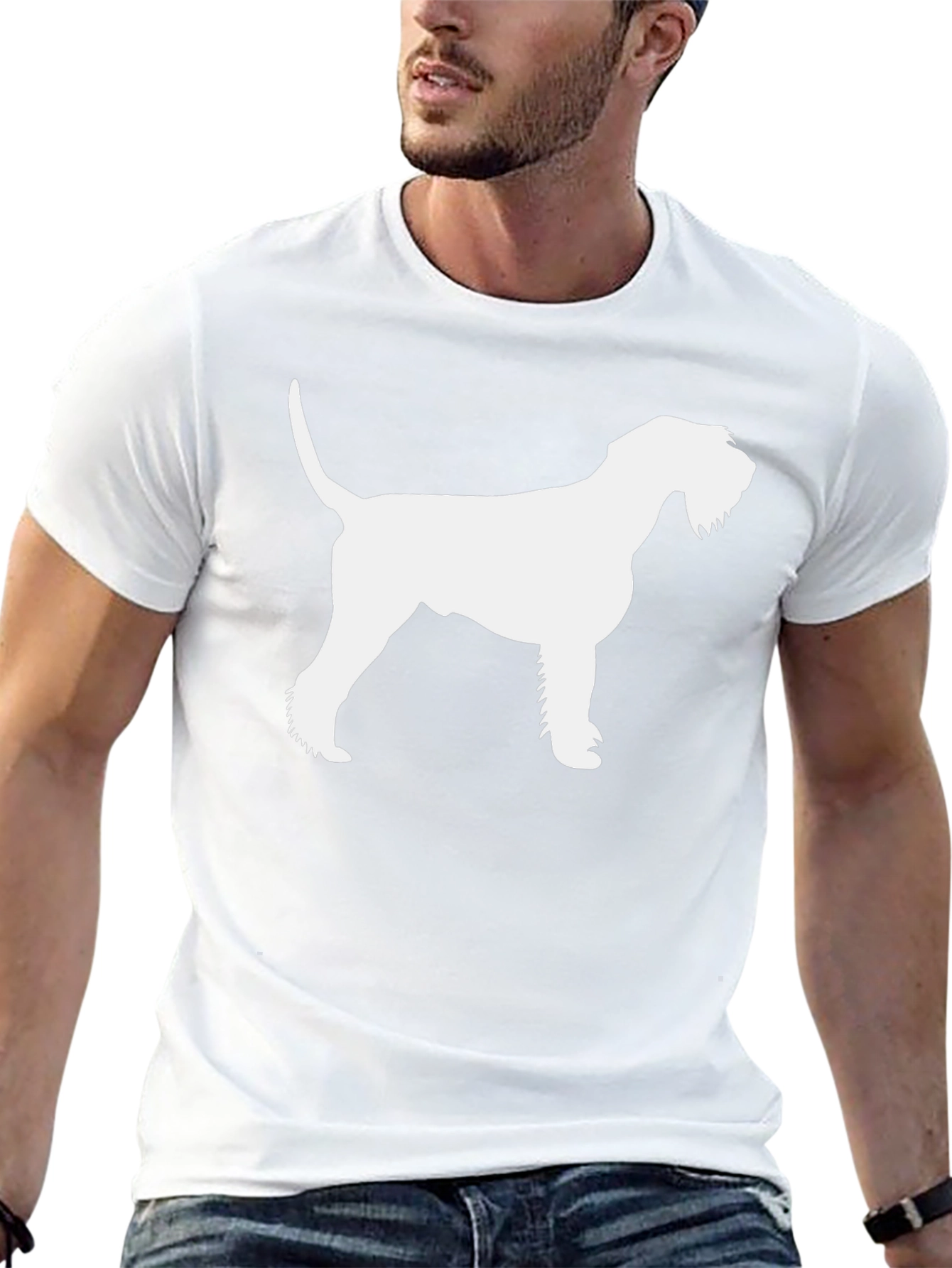 Schnauzer Silhouette Graphic Tee