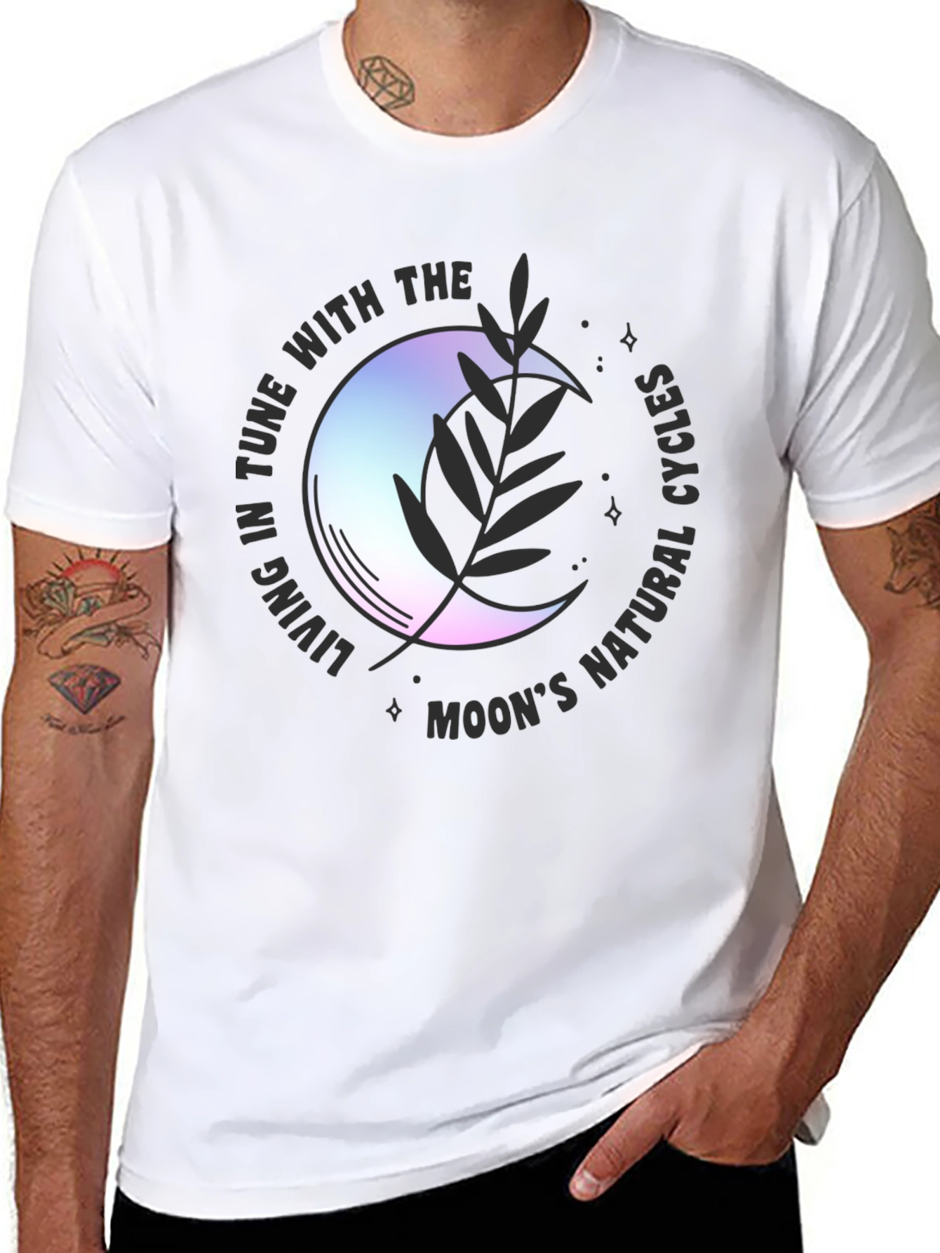 Moon Cycle T-Shirt -  Living in Tune with Nature Tee