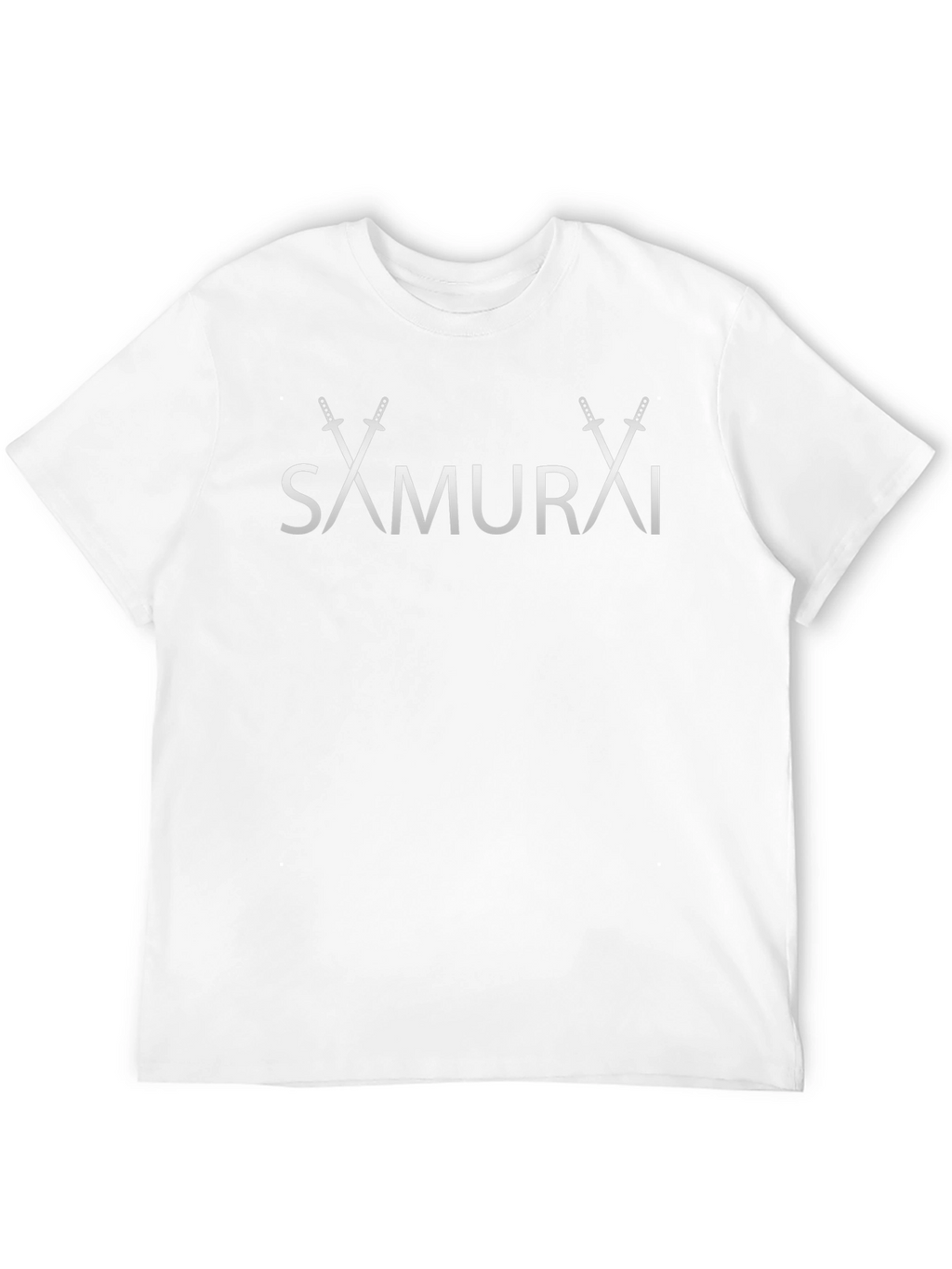 Samurai Sword Graphic Tee - Black Cotton T-Shirt