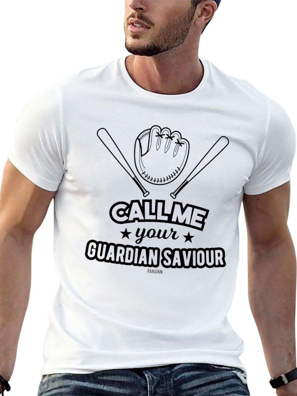 Baseball Guardian Savior Graphic Tee