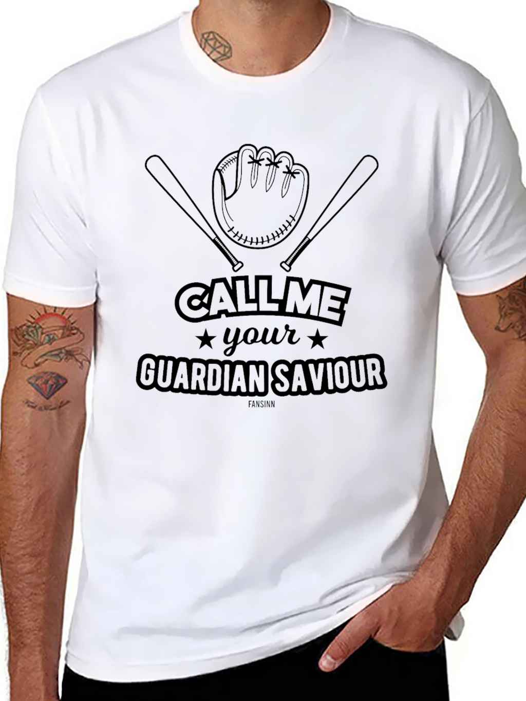Baseball Guardian Savior Graphic Tee