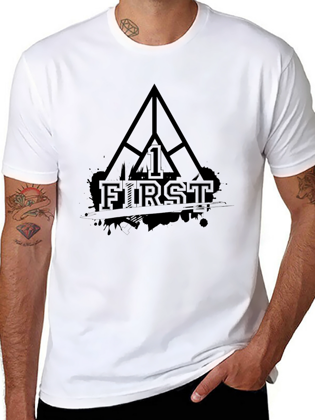 FIRST Black Graphic Tee - Mens