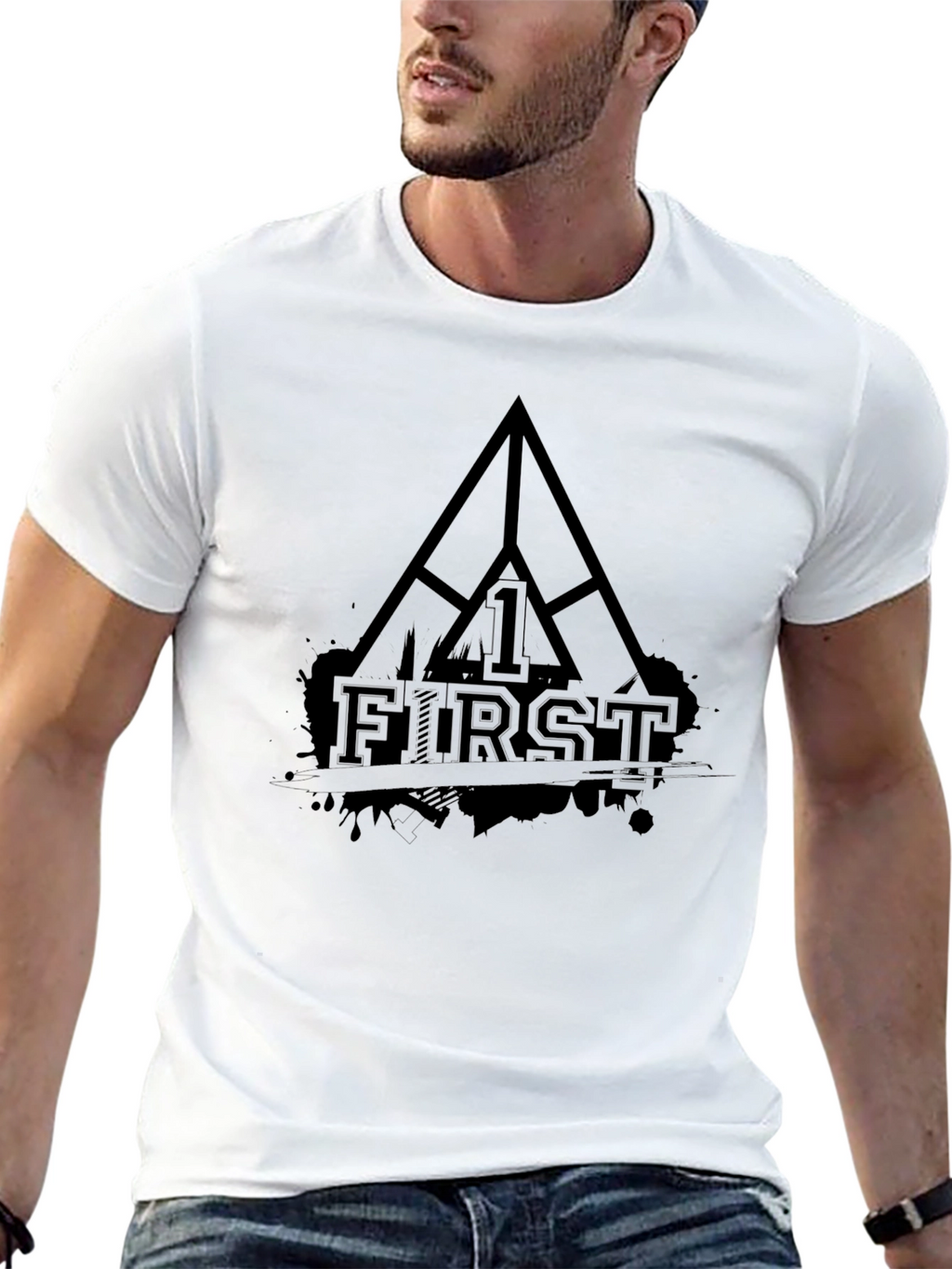 FIRST Black Graphic Tee - Mens