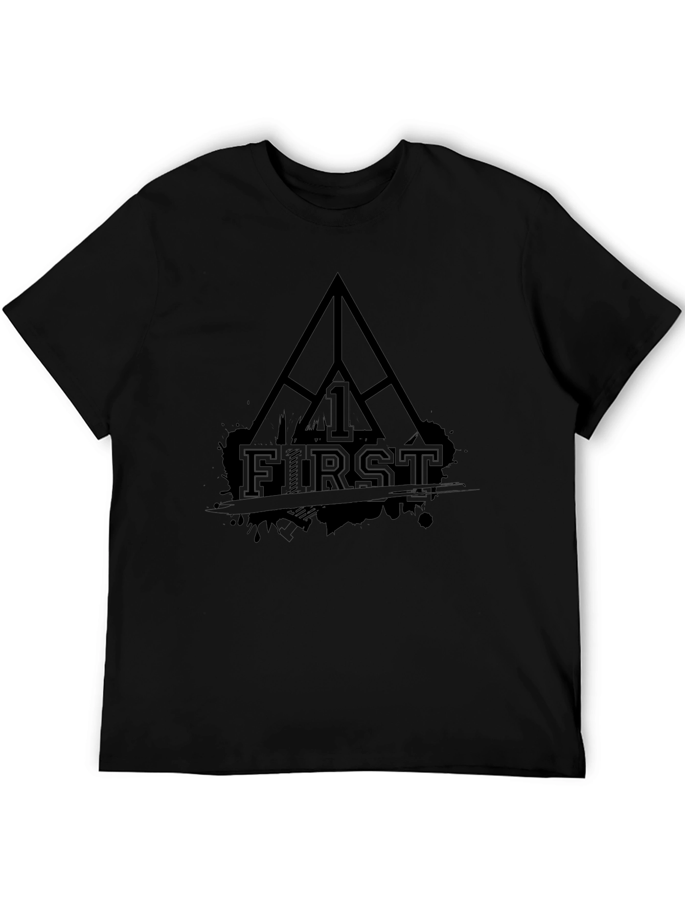 FIRST Black Graphic Tee - Mens