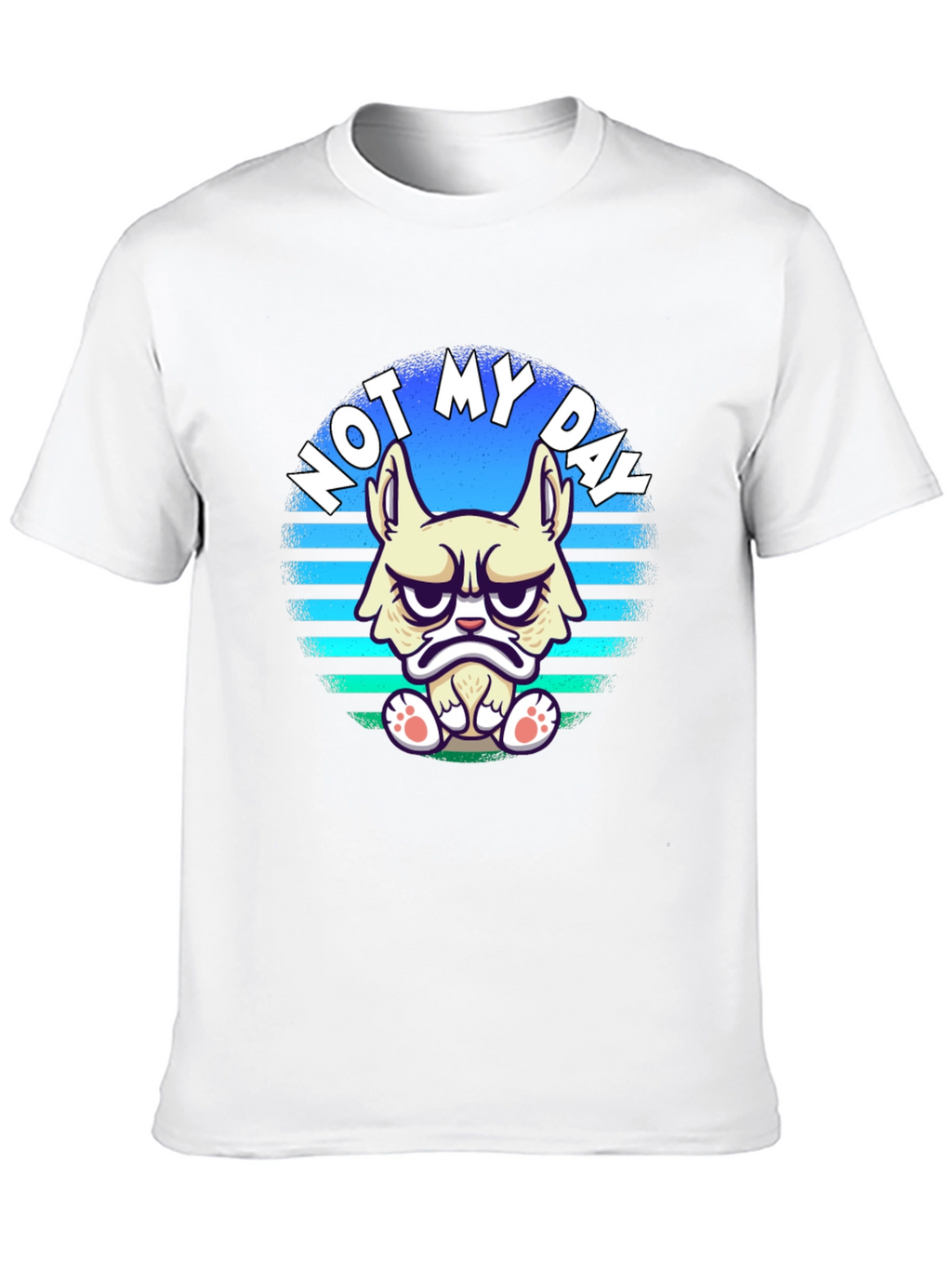 Grumpy Cat T-Shirt - Not My Day Black Tee