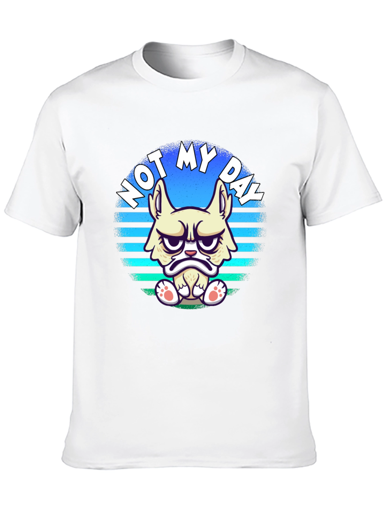 Grumpy Cat T-Shirt - Not My Day Black Tee