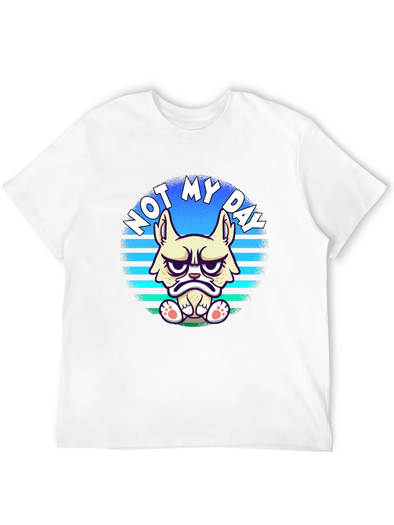 Grumpy Cat T-Shirt - Not My Day Black Tee
