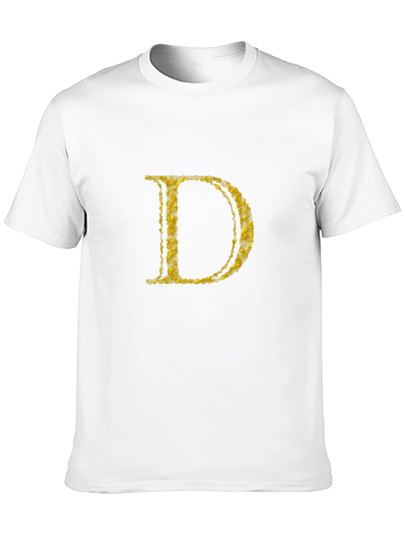 Gold Initial D Black T-Shirt