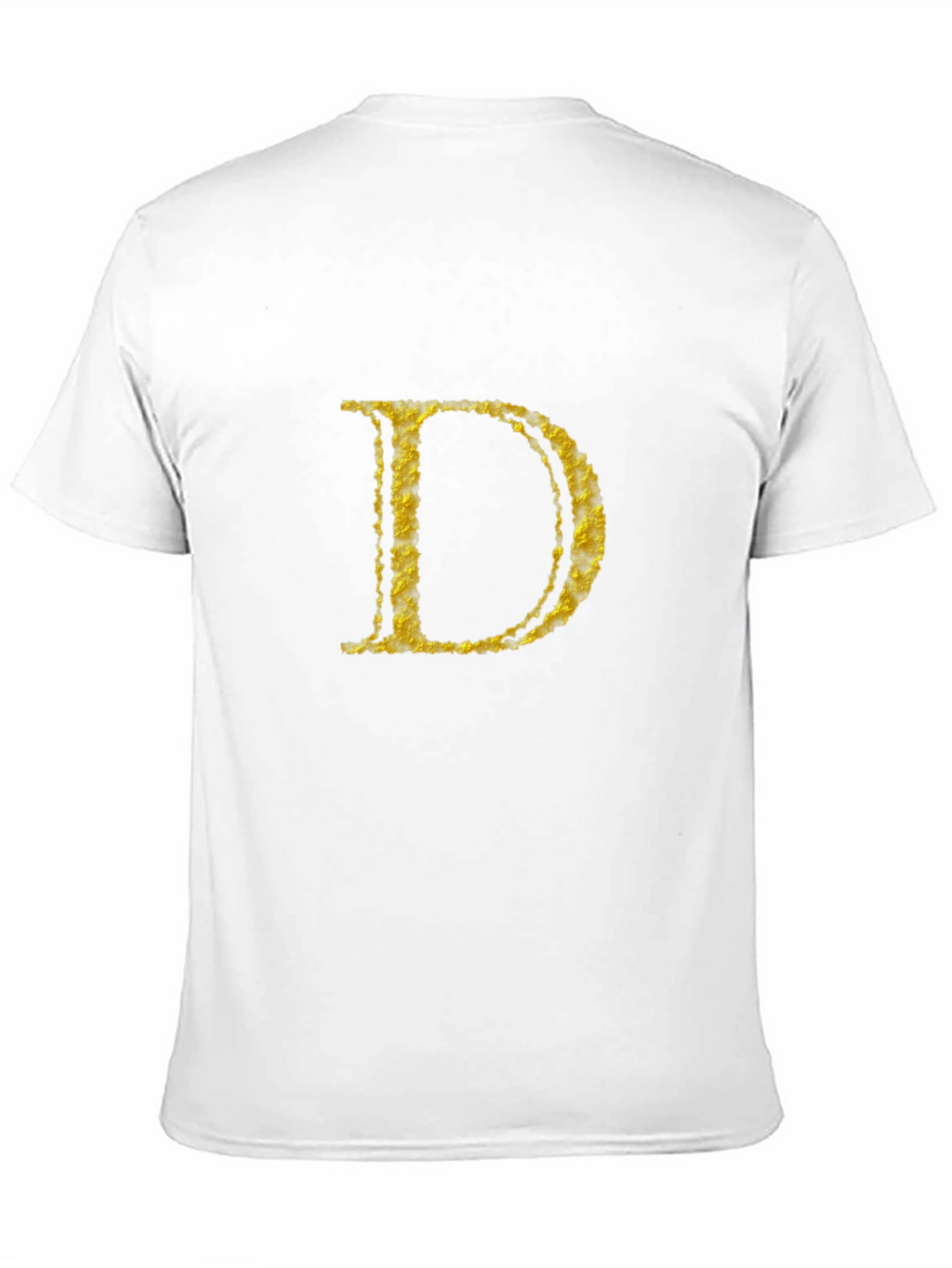 Gold Initial D Black T-Shirt