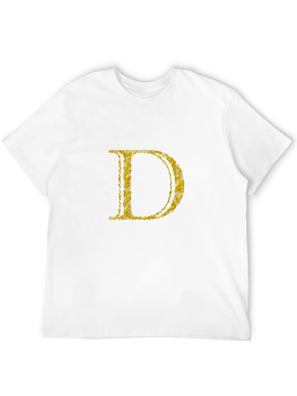 Gold Initial D Black T-Shirt