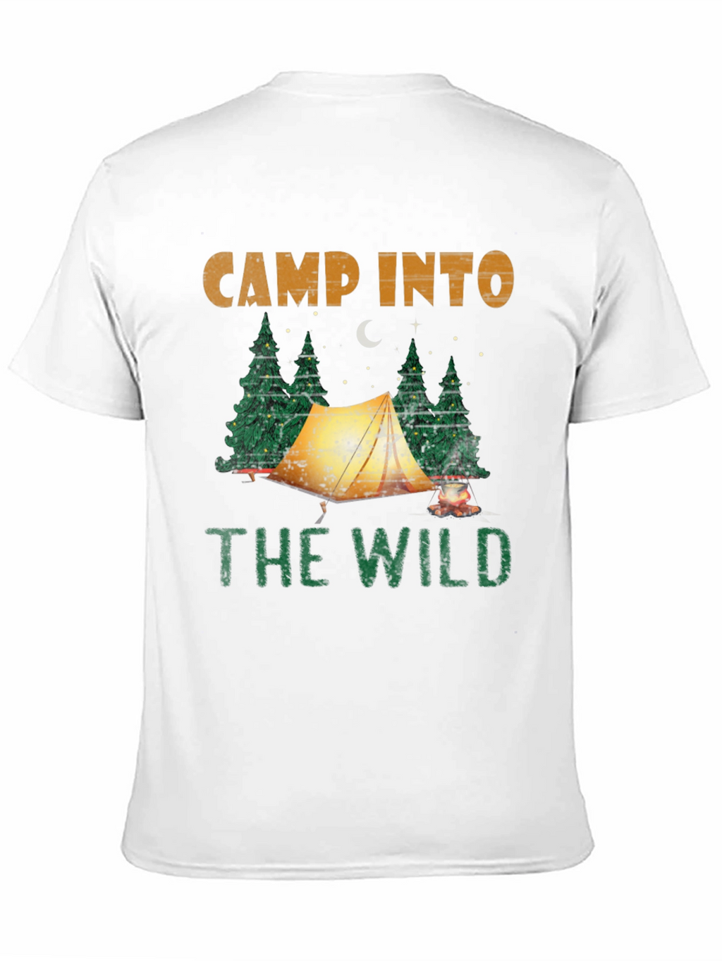 Camp Into The Wild Black Graphic T-Shirt