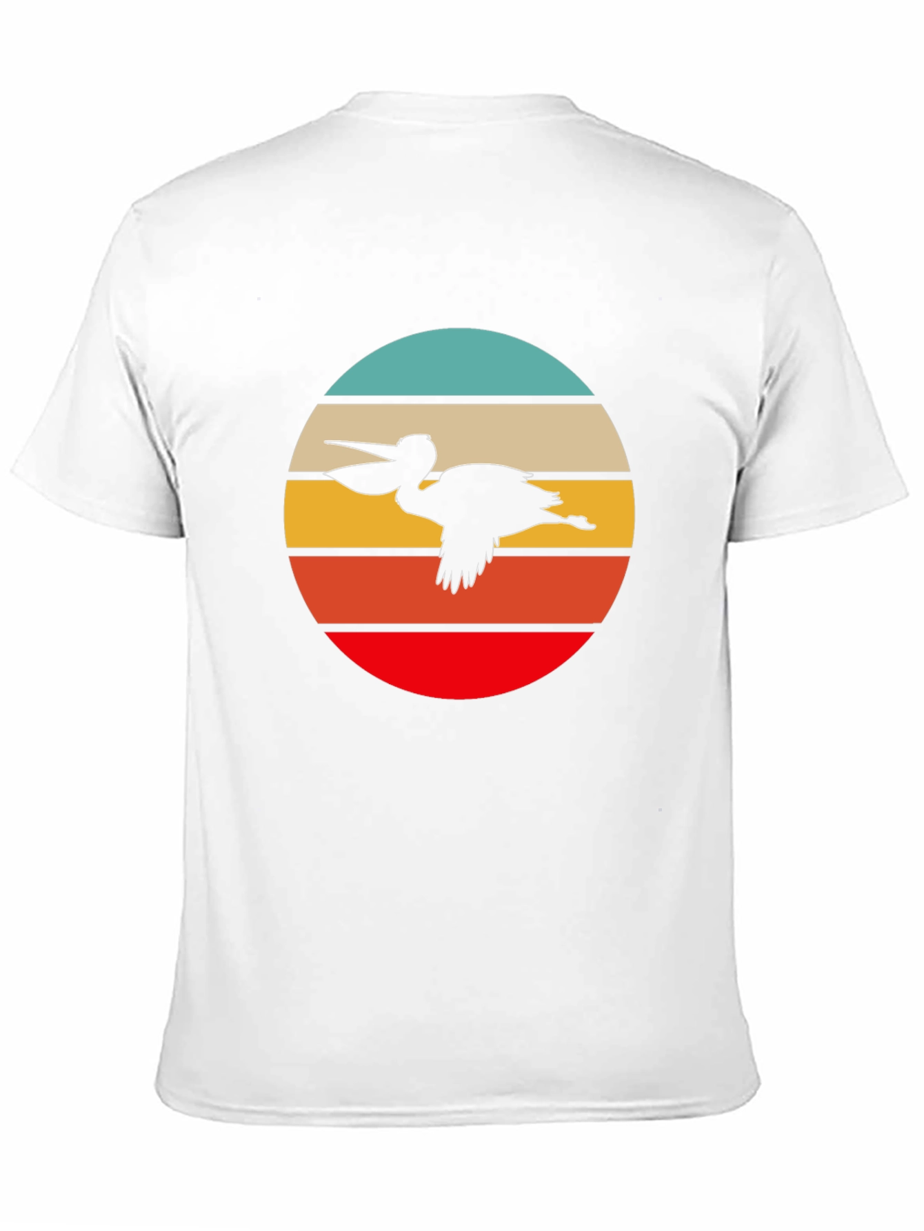 Retro Pelican T-Shirt - Coastal Cool Design