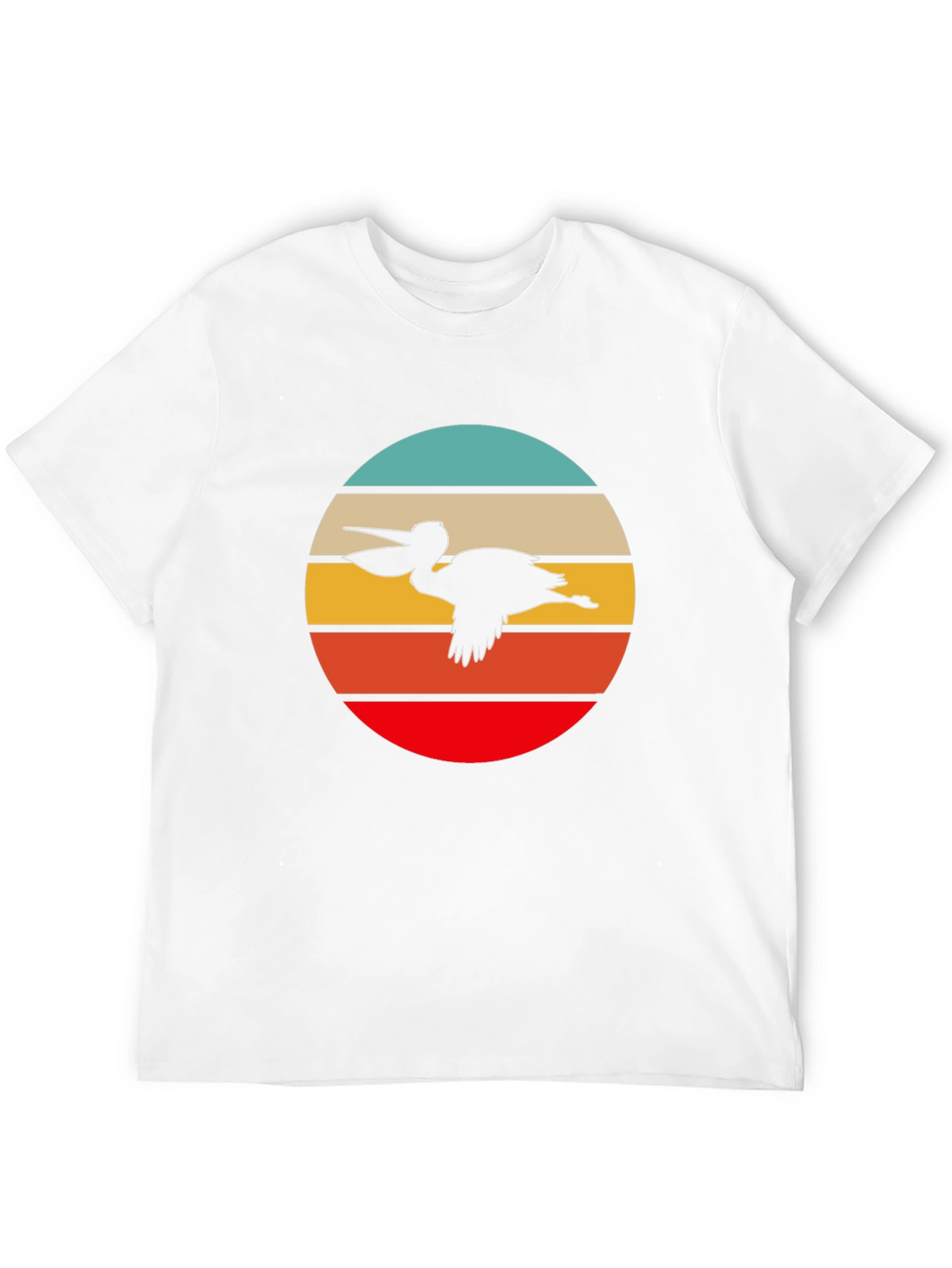 Retro Pelican T-Shirt - Coastal Cool Design