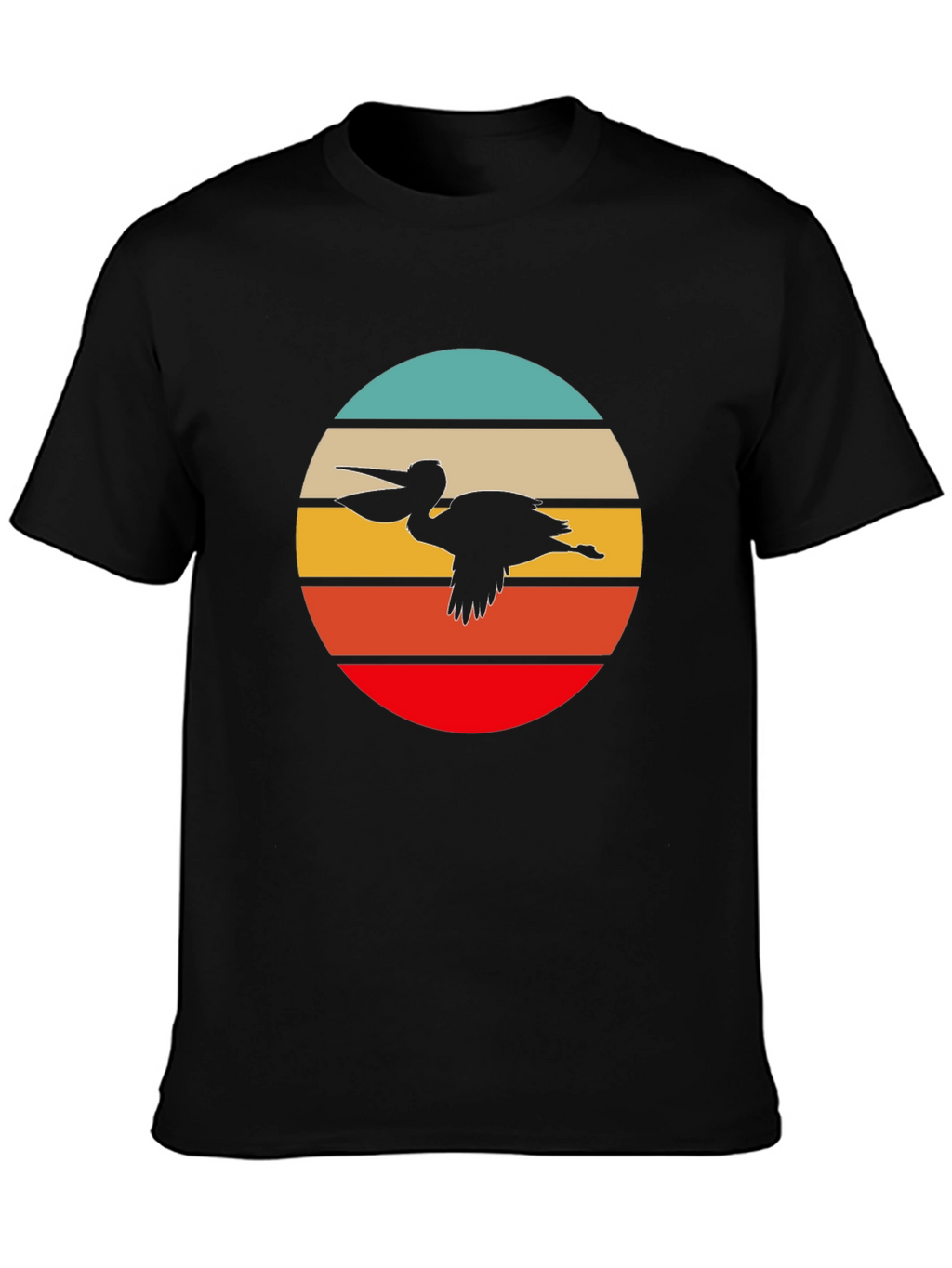 Retro Pelican T-Shirt - Coastal Cool Design