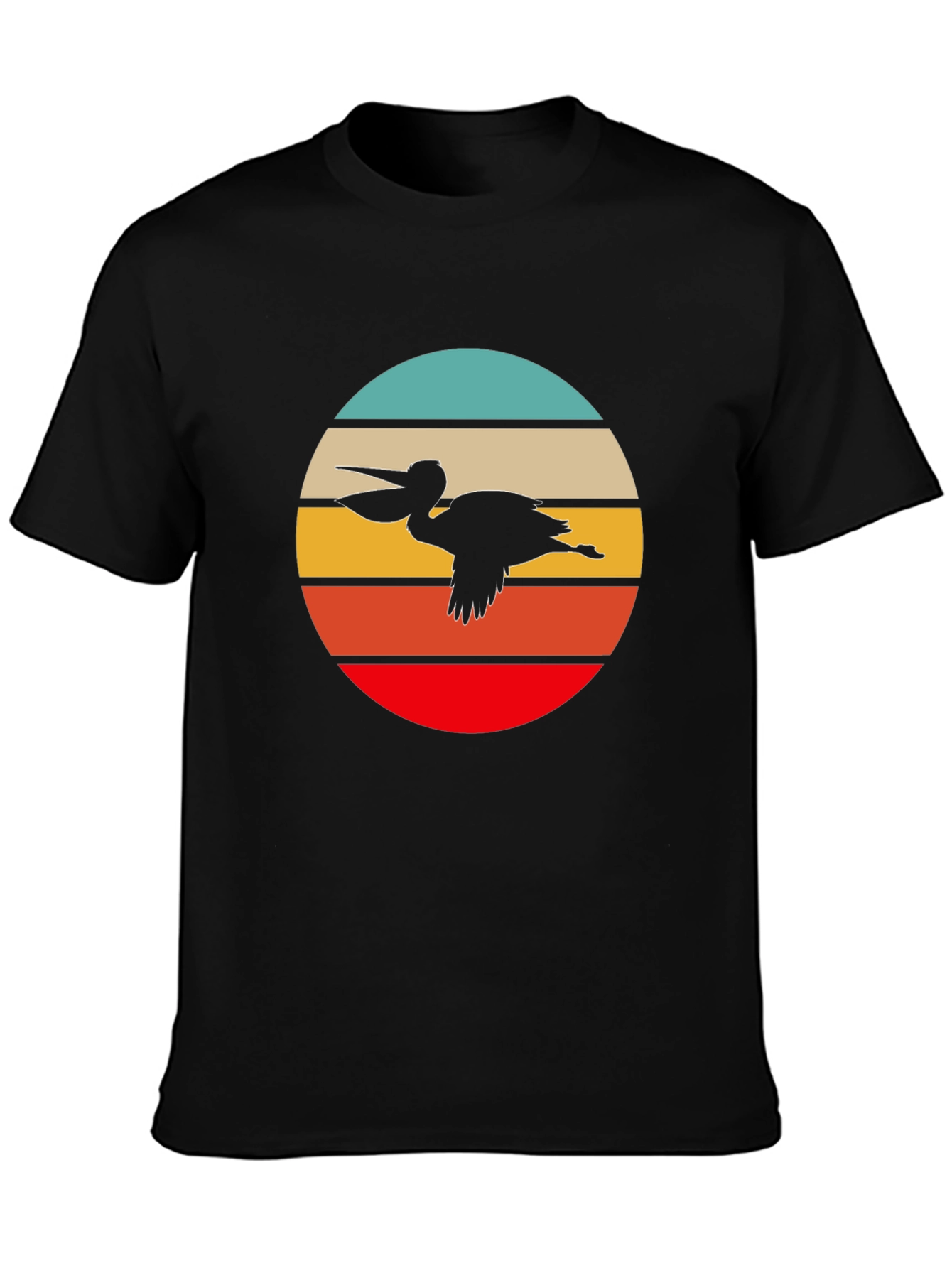 Retro Pelican T-Shirt - Coastal Cool Design
