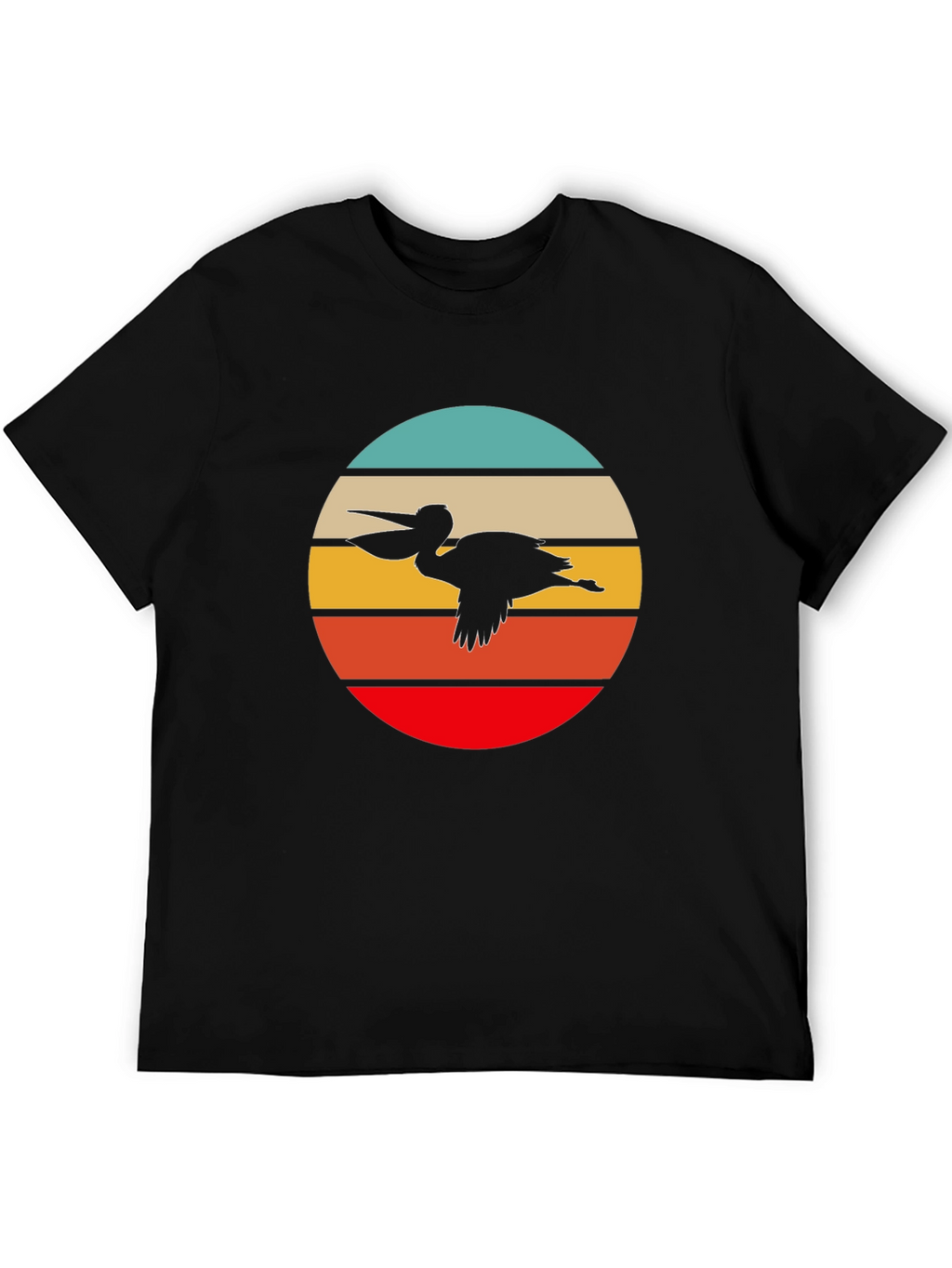 Retro Pelican T-Shirt - Coastal Cool Design