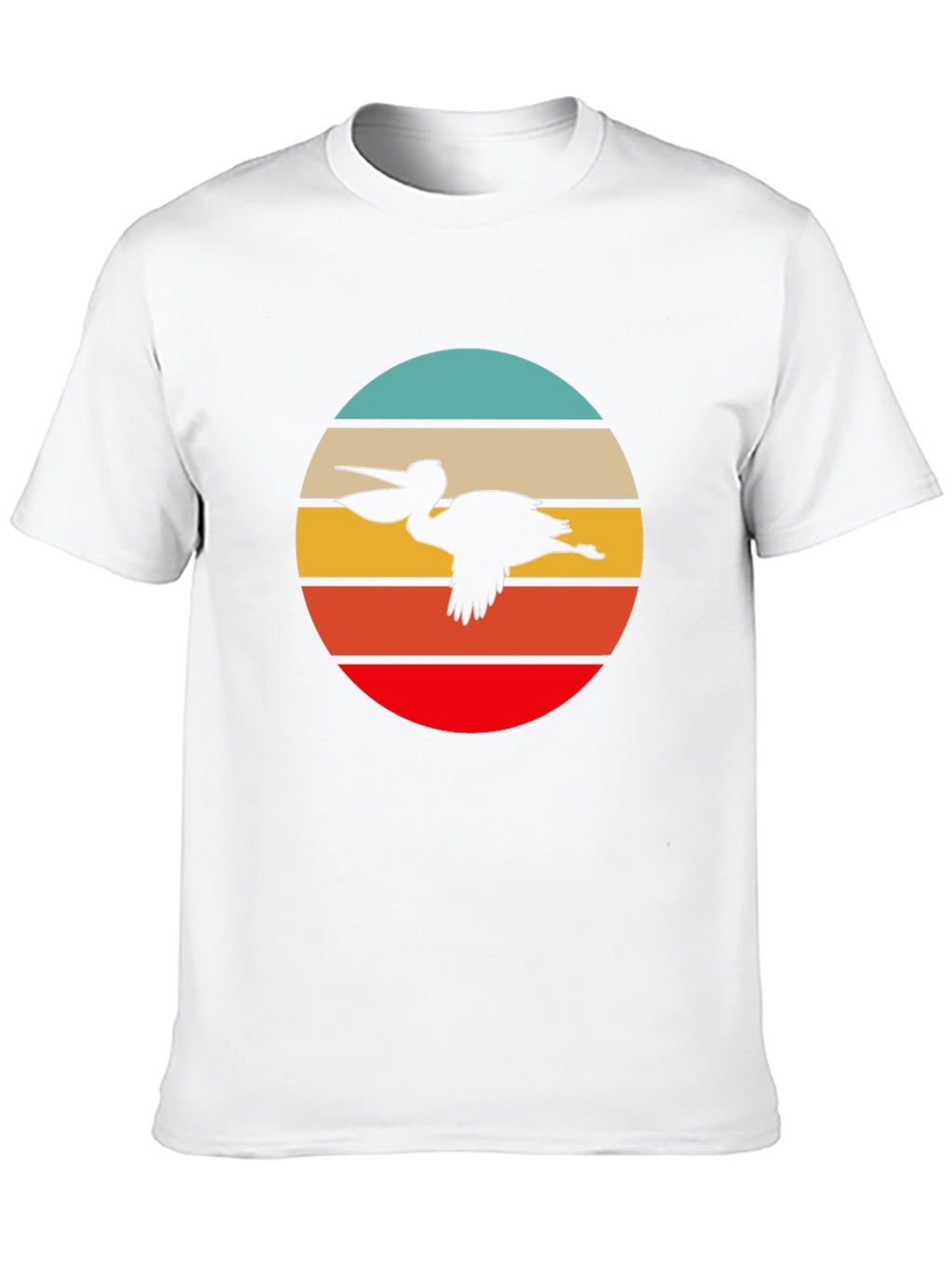 Retro Pelican T-Shirt - Coastal Cool Design