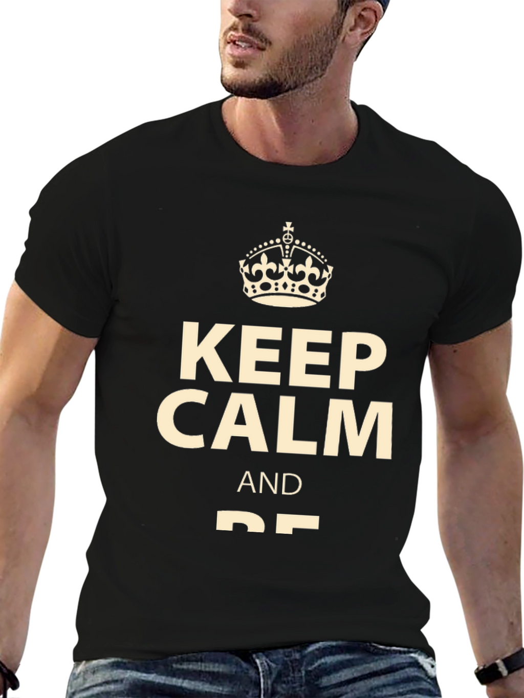 Keep Calm Graphic Tee - Soft Cotton Blend