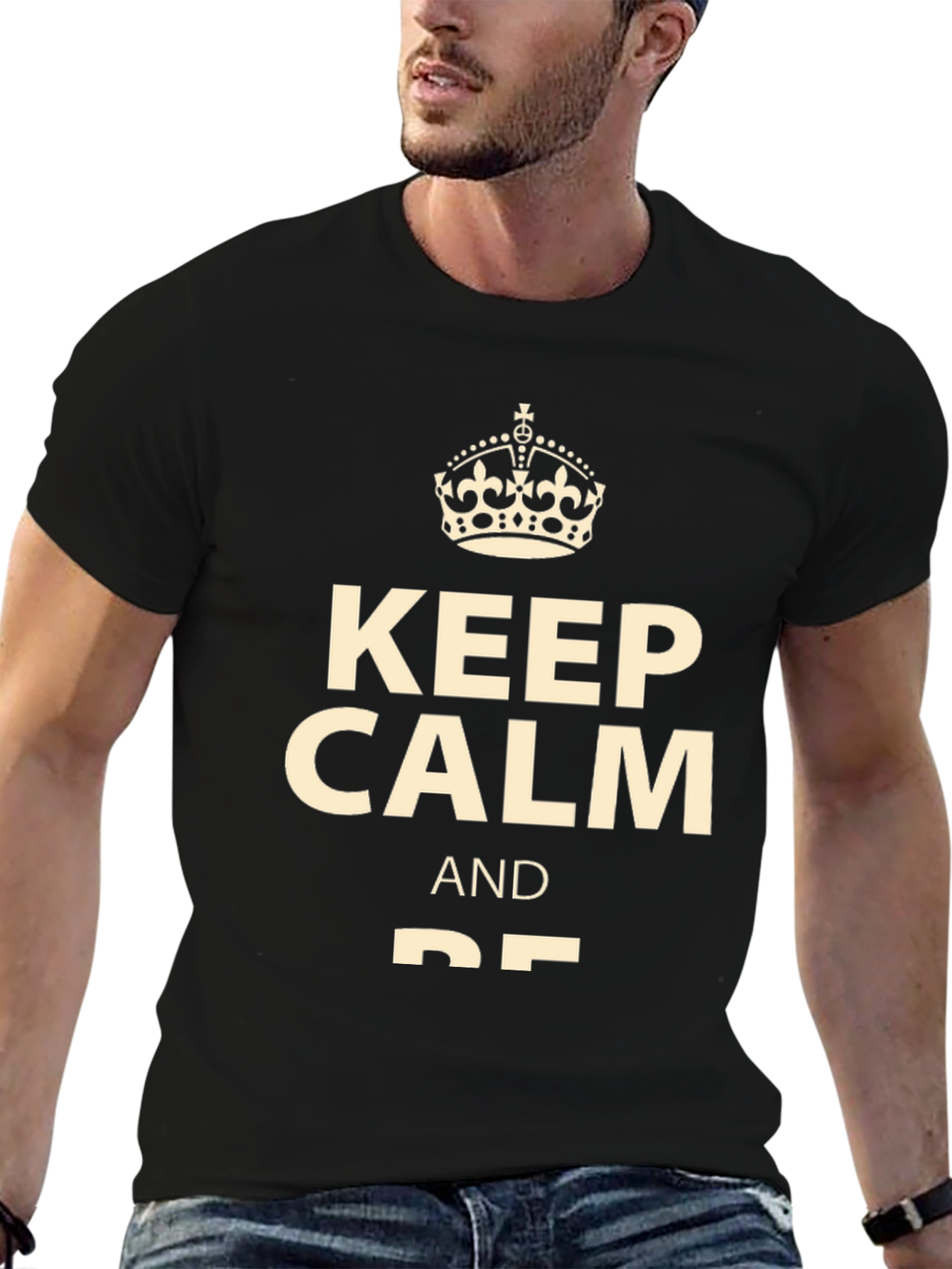 Keep Calm Graphic Tee - Soft Cotton Blend