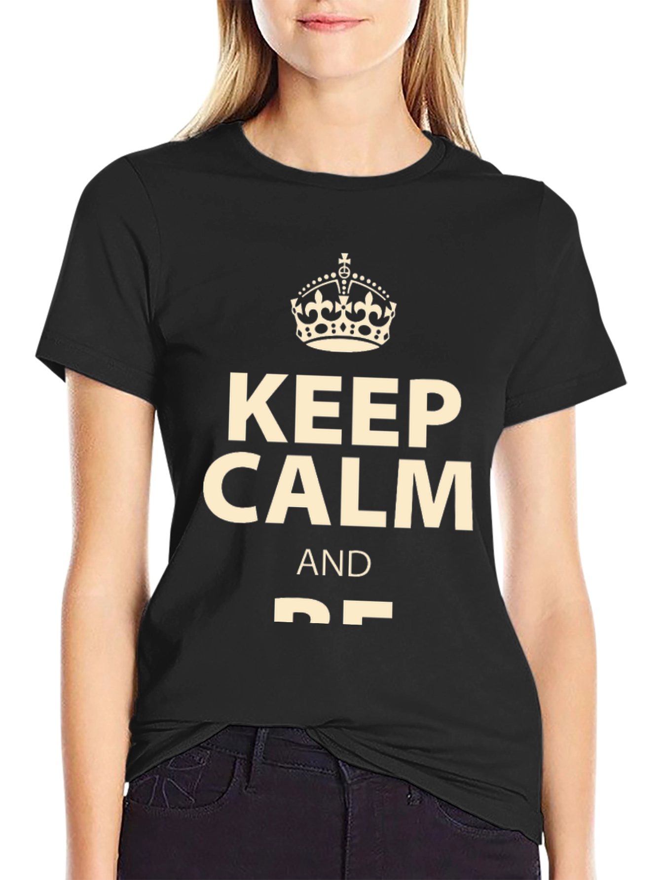 Keep Calm Graphic Tee - Soft Cotton Blend
