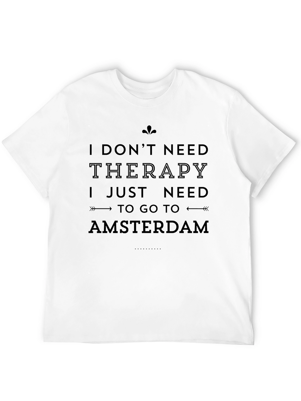Amsterdam Therapy Mens Black T-Shirt