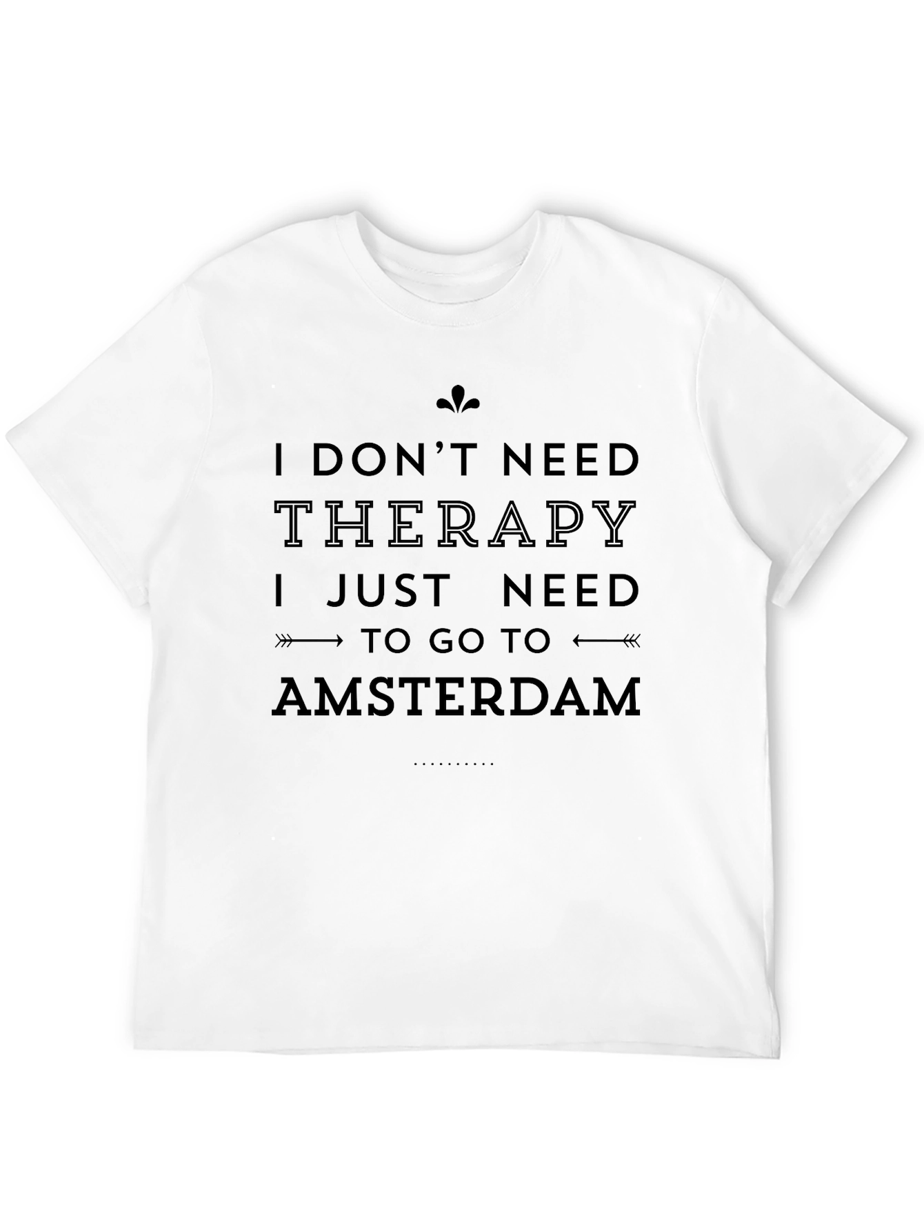 Amsterdam Therapy Mens Black T-Shirt