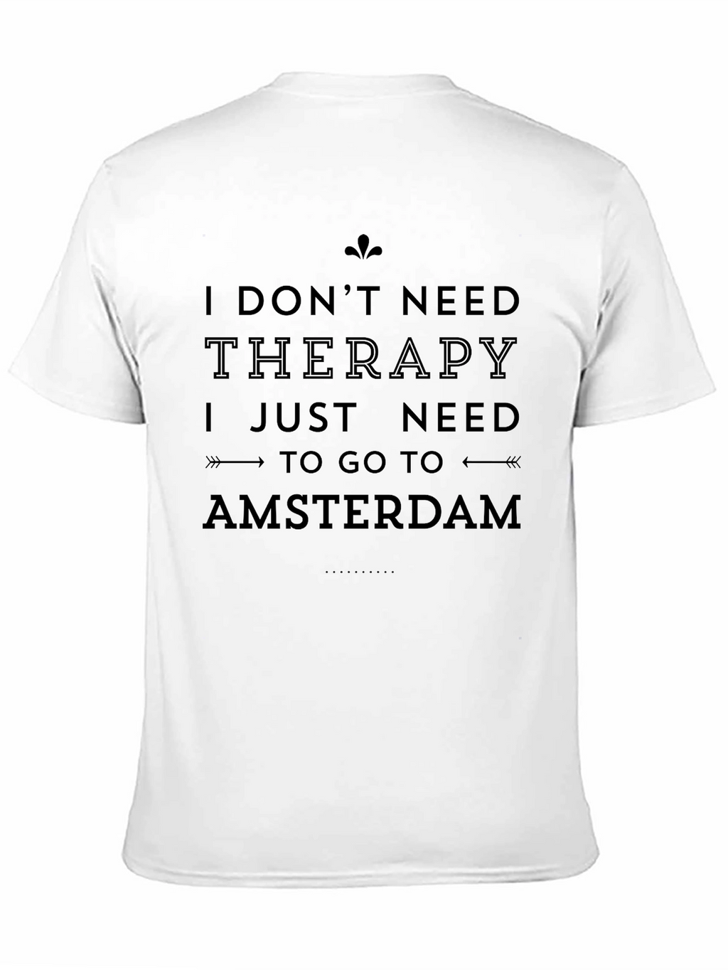 Amsterdam Therapy Mens Black T-Shirt