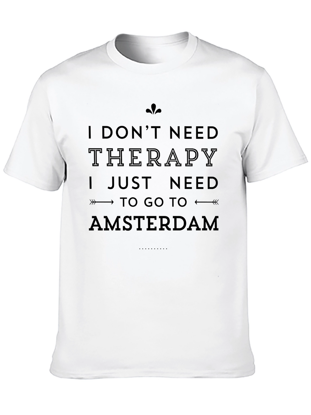 Amsterdam Therapy Mens Black T-Shirt