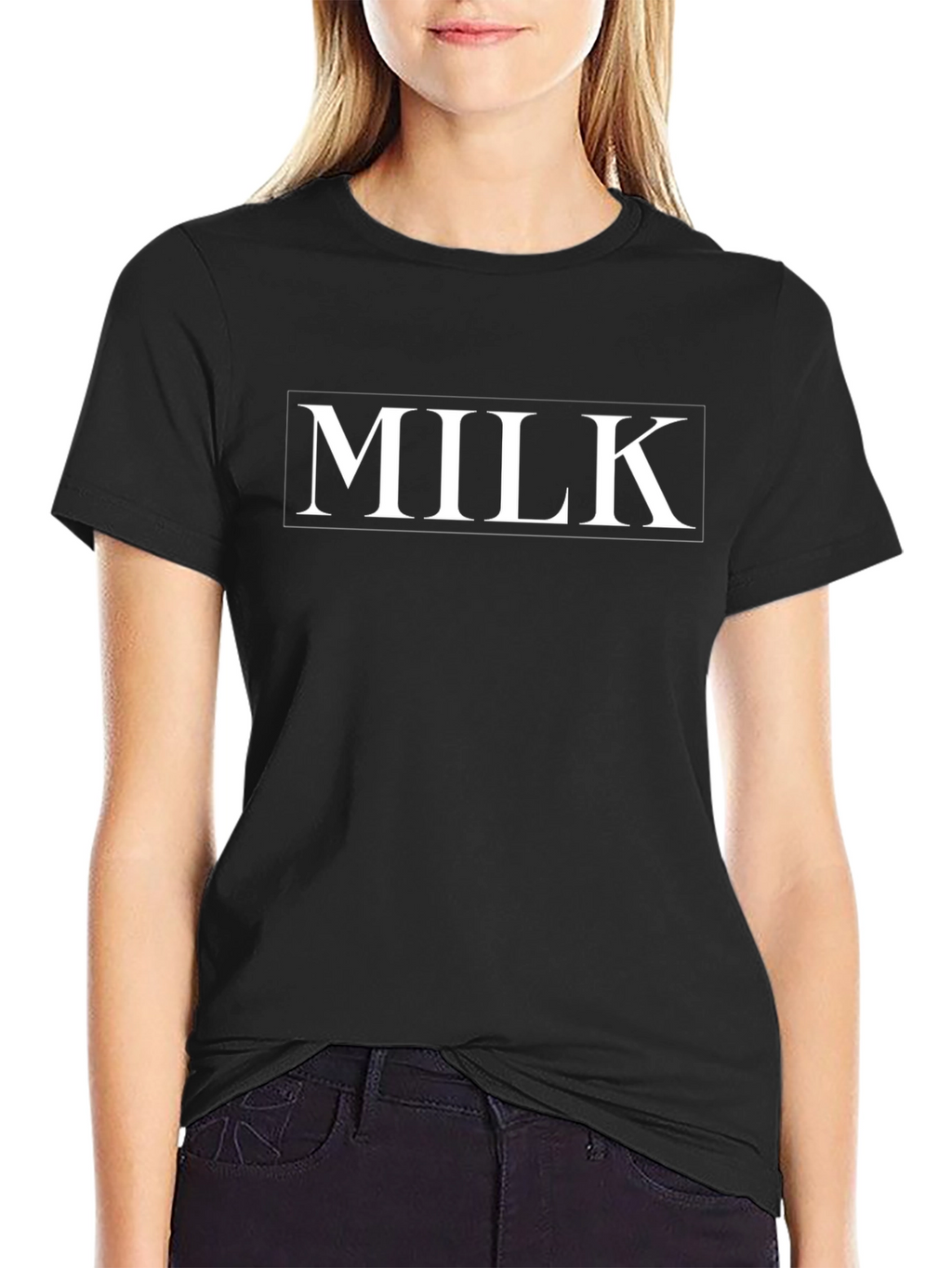 Milk Graphic Print Black T-Shirt - Stylish Casual Wear