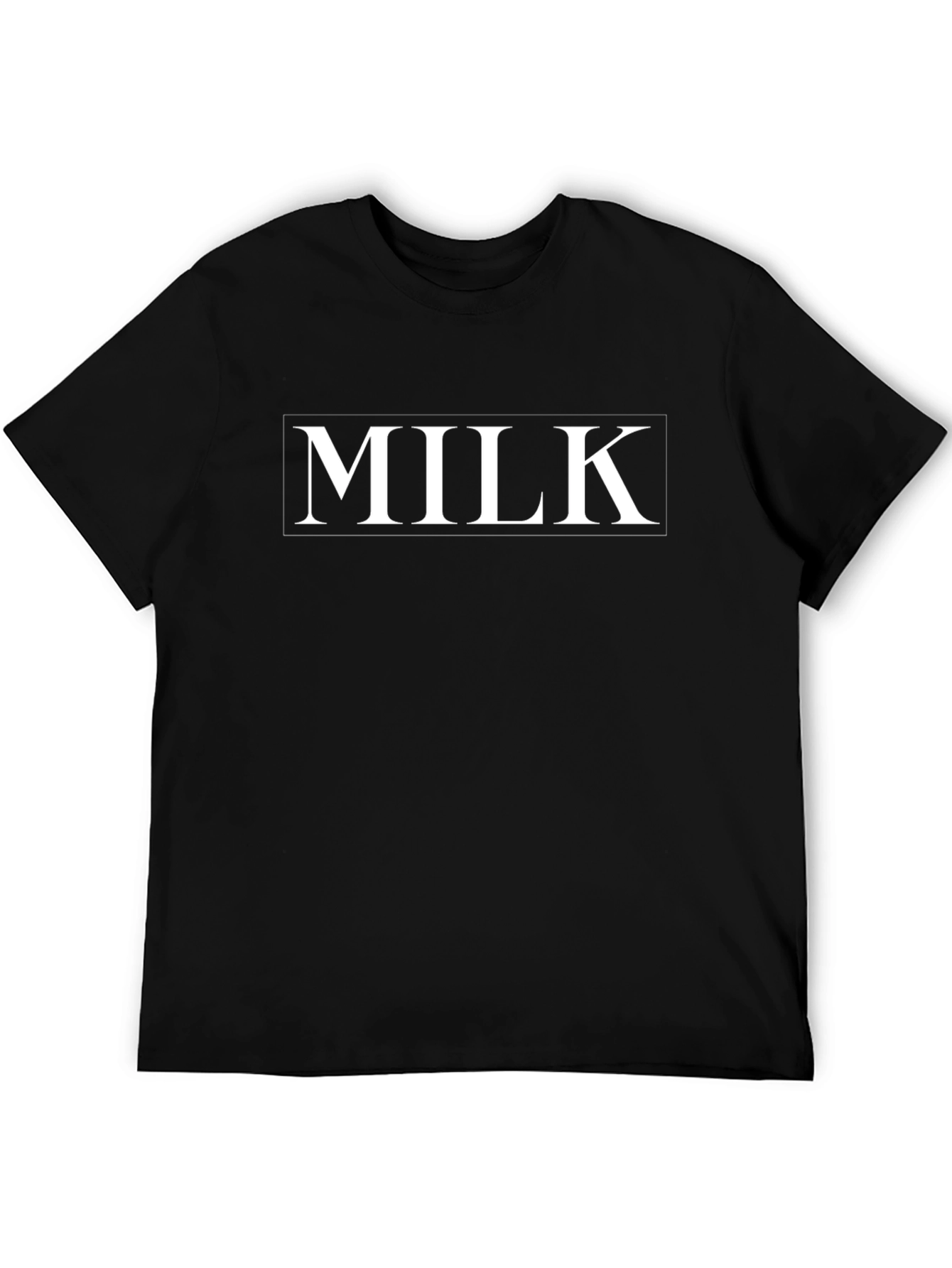 Milk Graphic Print Black T-Shirt - Stylish Casual Wear